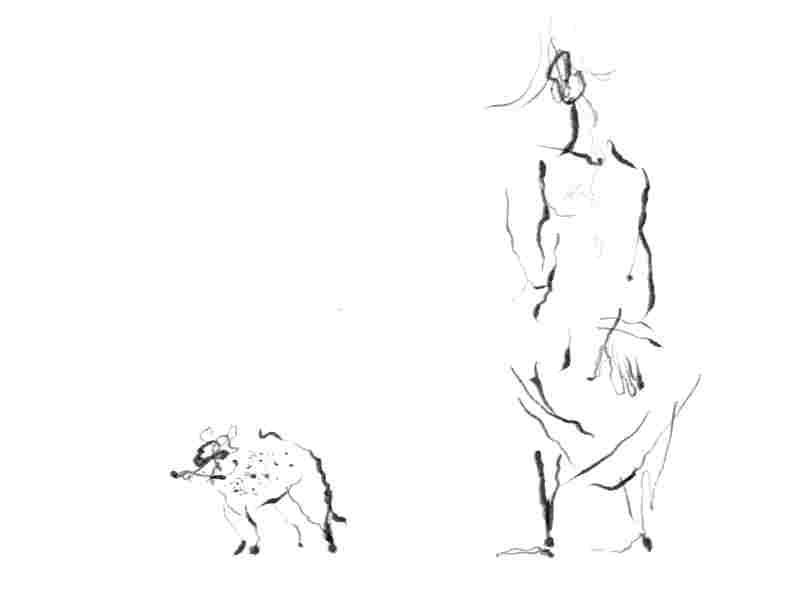 figure and a dog